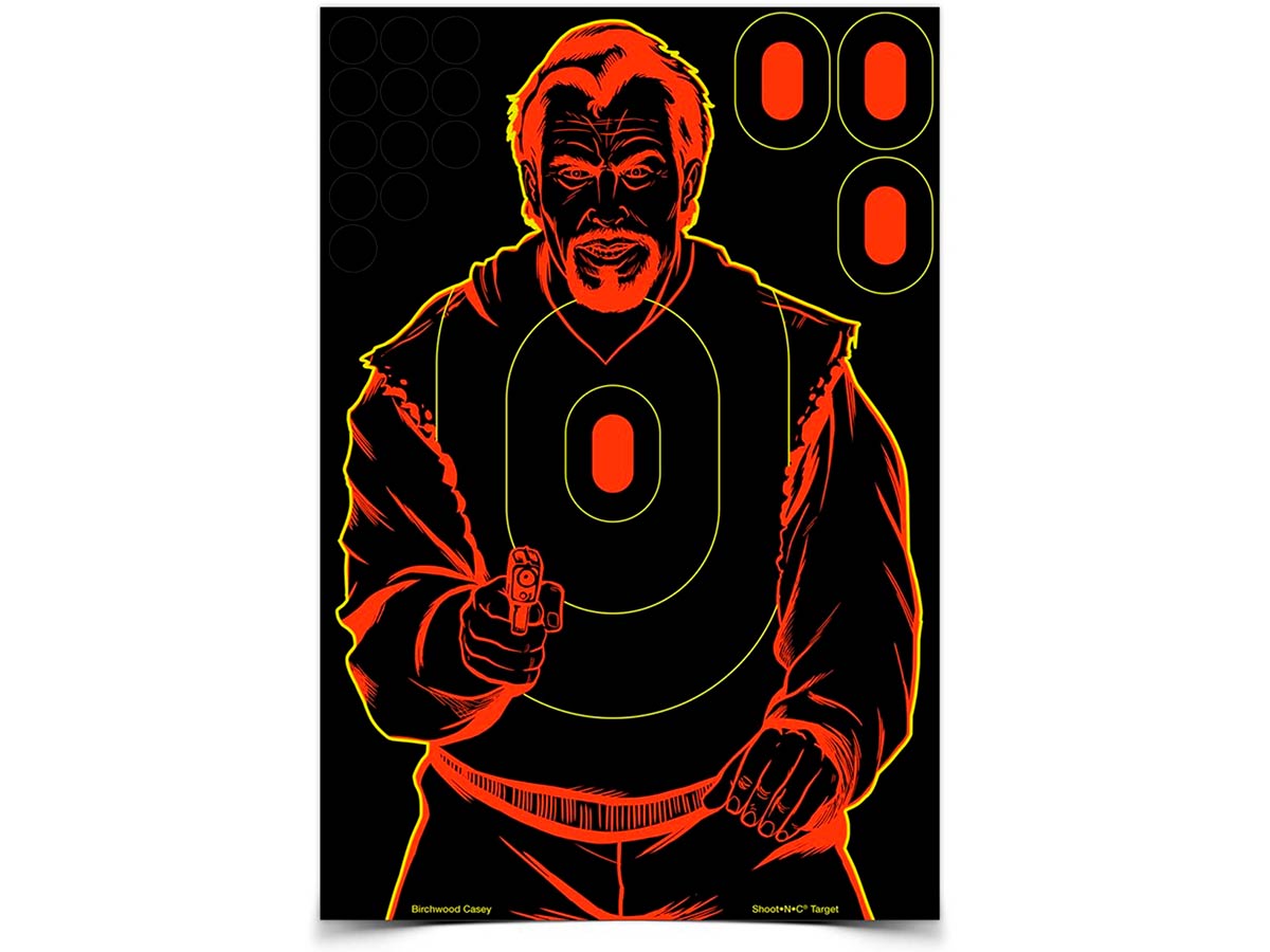 Мишень осыпающаяся Birchwood Shoot•N•C Bad Guy Silhouette 12x18" 5шт.