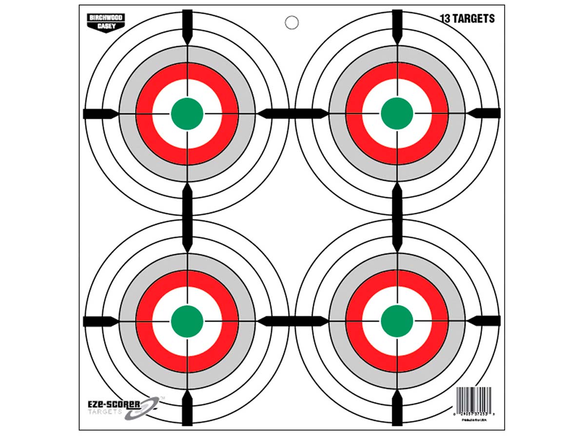 Мишень бумажная Birchwood Eze-Scorer Multiple Bull's-Eye 12" 13шт.