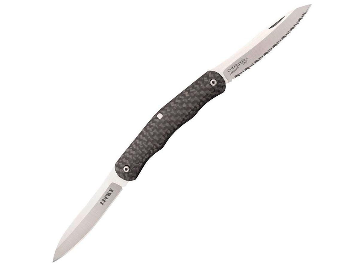 Нож складной Cold Steel Lucky 2 клинка S35VN Carbon Fiber