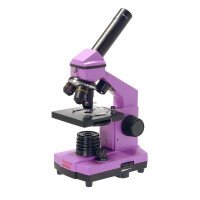 Микроскоп школьный Эврика 40х-400х в кейсе, аметист