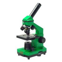 Микроскоп школьный Эврика 40х-400х в кейсе, лайм