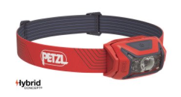 Фонарь налобный Petzl Actik 450лм, красный