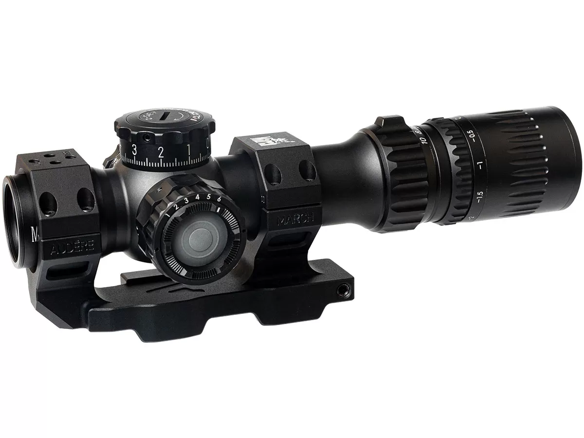 Прицел March-F 1-10x24 Shorty DR-TR1FB FFP+SFP 30мм, с кронштейном