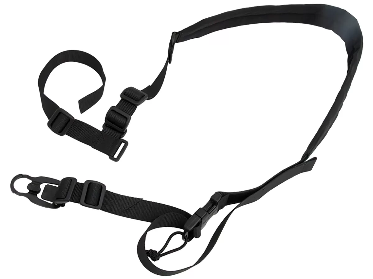 Ремень оружейный Wartech TS-114-BK двухточечный, черный