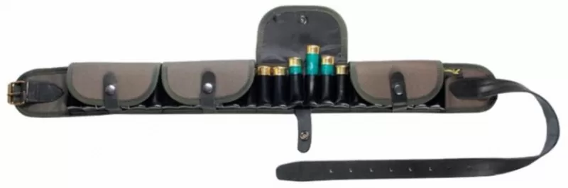 Патронташ Vektor, 12/16/20 калибр, 24 патрона, закрытый, капрон/кожа