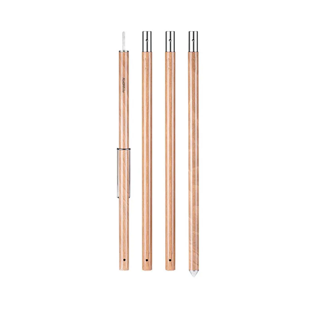 Стойка для тента Naturehike NH20PJ048 алюминиевый сплав 2.8 м, 4 секции, цвет дерево