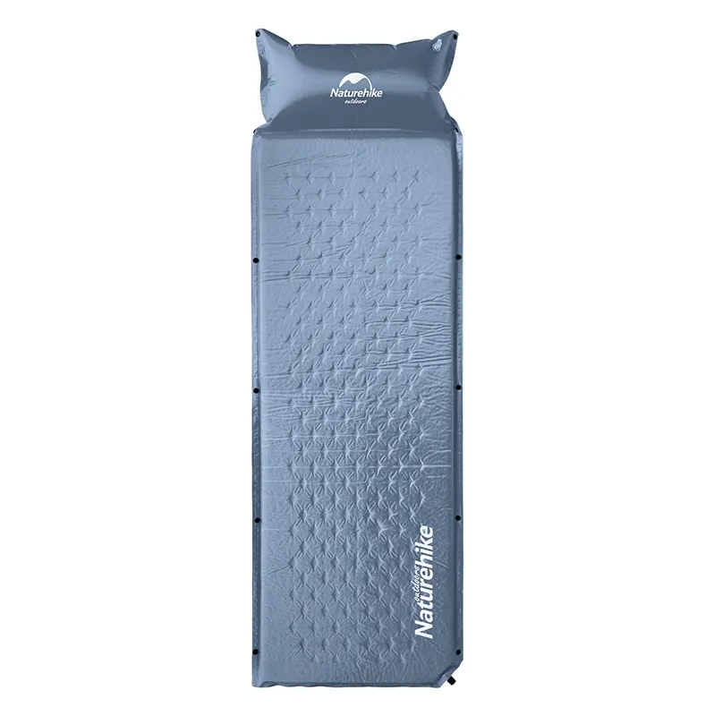 Коврик Naturehike NH15Q002-D надувной с подушкой для сна голубой