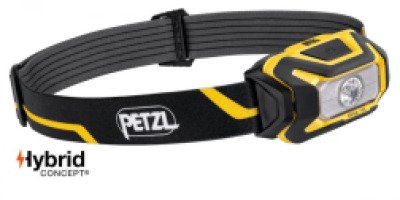 Фонарь налобный Petzl Aria 1R 450лм, черный/желтый