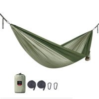 Гамак Naturehike NH21DC011 340T двухместный ультралегкий, зеленый