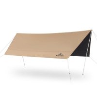 Тент Naturehike Cloud Skies Tarp Lite CNK2350WS015 150D, 550x465см для кемпинга, светло-коричневый