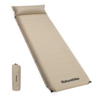 Коврик Naturehike CNK2450WS020 D04 10см с подушкой R7.8 самонадувной туристический, бежевый