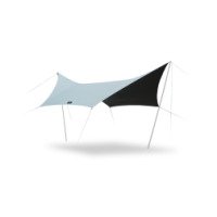 Тент Naturehike Hexagonal NH20TM087 68D, 520*420 см для кемпинга, серо-зеленый с двумя стойками