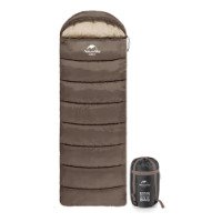 Спальный мешок Naturehike серия U NH20MSD07, коричневый (молния слева)