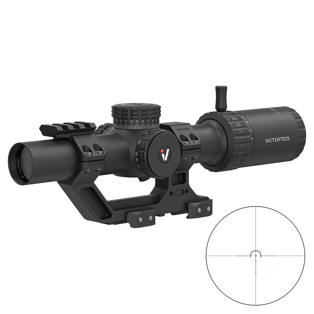 Прицел оптический VictOptics S10 1-10x24i Fiber, крепление High Picatinny