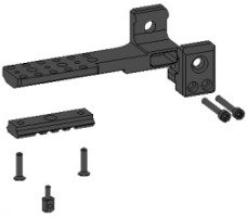 Кронштейн "Лапка" СВД/Тигр для установки сошек (крепление через антабку или weaver)