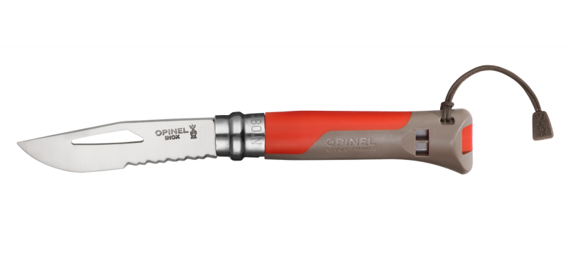 Нож Opinel N°08 Outdoor, красный
