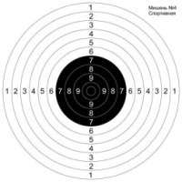 Мишень для пристрелки ружей №4 спортивная, 500шт