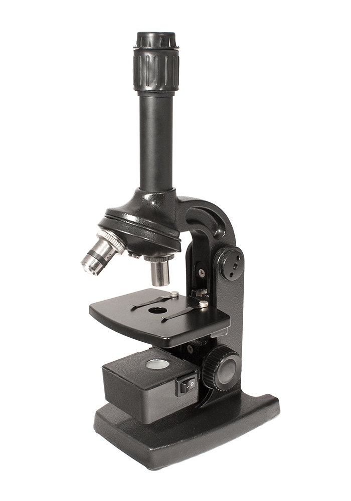 Микроскоп Юннат 2П-1 с подсветкой, черный