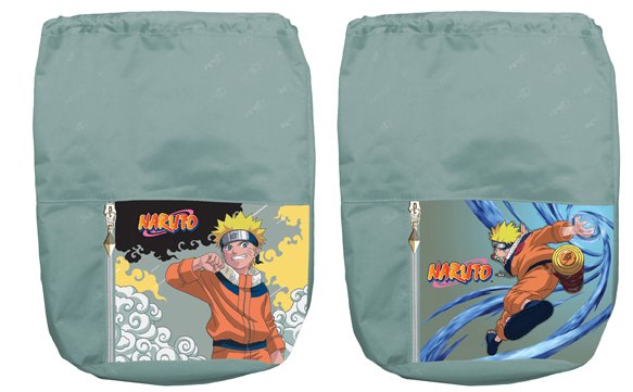 Мешок для обуви Naruto, с карманом, плотный