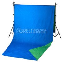 Двухсторонний тканевый фон хромакей GreenBean Field 240 х 700 B/G