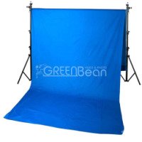 Синий тканевый фон хромакей GreenBean Field 300 х 700 Blue