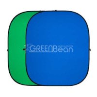 Двухсторонний тканевый фон хромакей GreenBean Twist 180 х 210 B/G