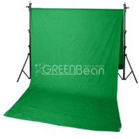 Зеленый тканевый фон хромакей GreenBean Field 240 х 500 Green