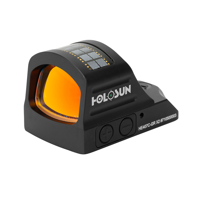 Коллиматор Holosun HE407C-GR X2, RMR, зеленая марка