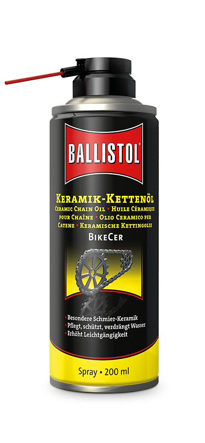Масло керамическое Ballistol BikeCer для велосипедных цепей, спрей, 200мл
