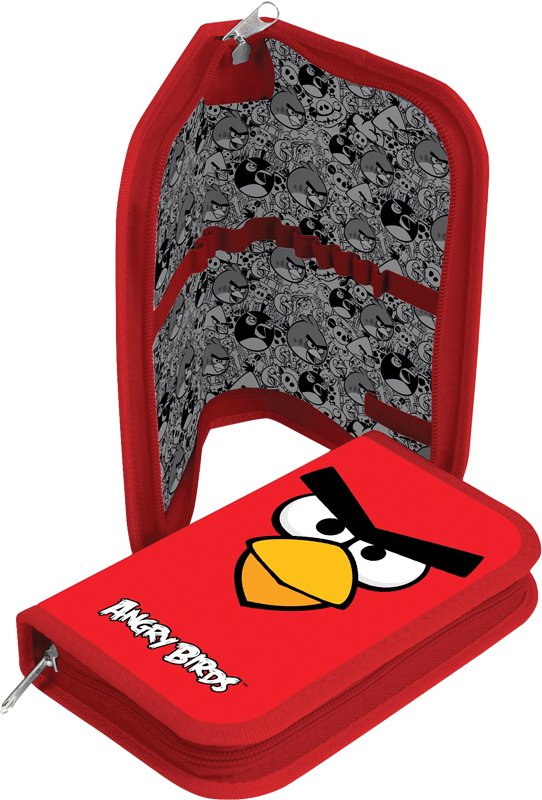Пенал Hatber Angry Birds, средний