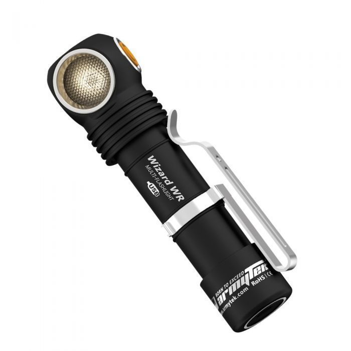 Фонарь налобный-мульти Armytek Wizard C2 WR Magnet USB XD16 1100 lm белый + XQE 230 lm красный, до 98м, 1x18650, IP68, F06901C