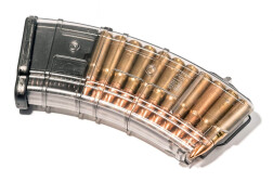 Магазин Pufgun Mag SGA762 40-20/Tr, для ВПО-136, 7.62x39, 20 патронов, прозрачный