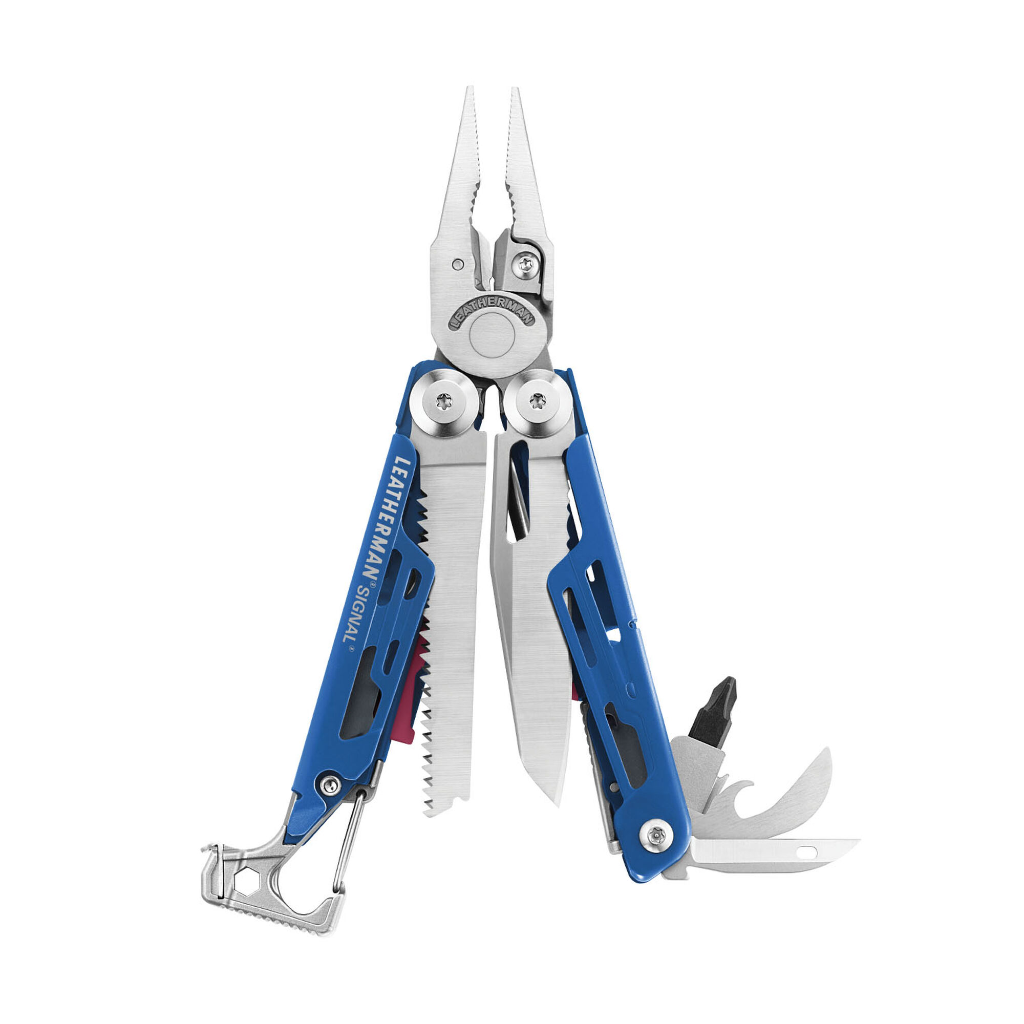 Мультитул LEATHERMAN Signal cobalt, 19 инстр, 11,4см, чехол нейлон